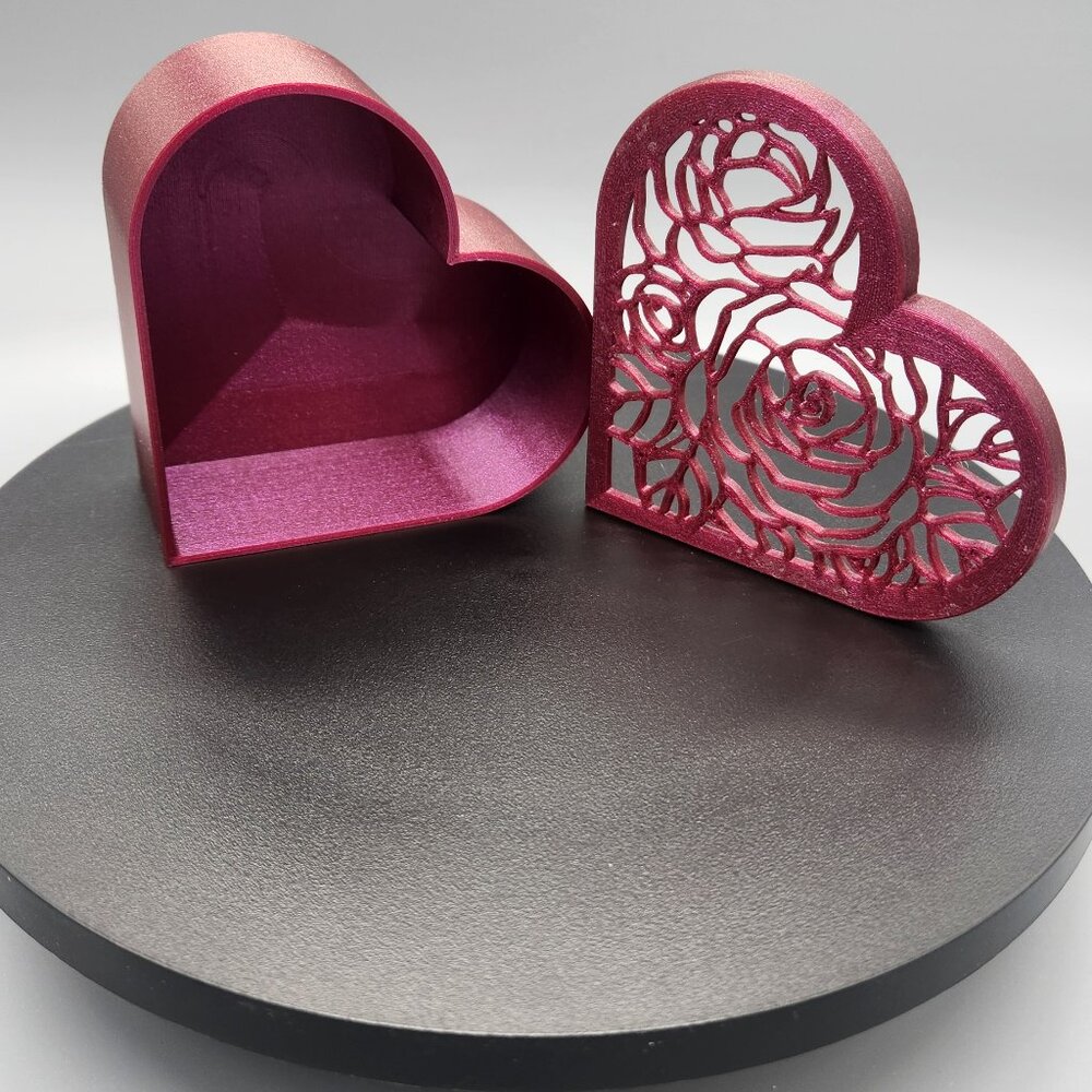 Beautiful Abyssal Red Heart Shaped Box